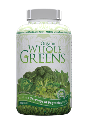 ORGANIC WHOLE GREENS - 210G POWDER